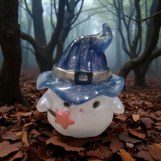 3D Ghost Resin Mold Box with Witch's Hat